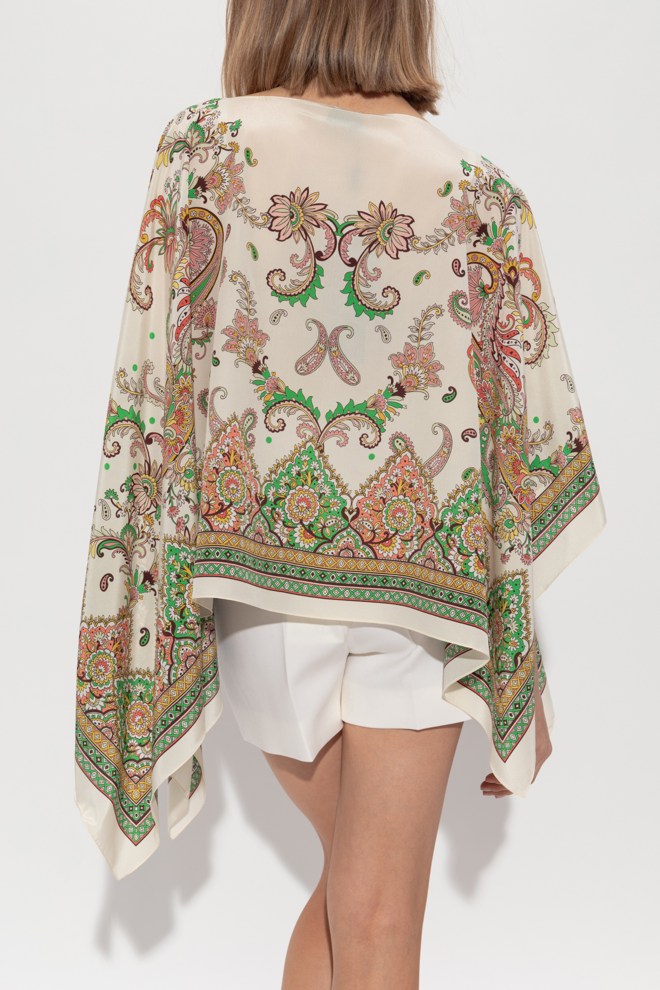 Multicolour Silk poncho Etro - Vitkac Italy